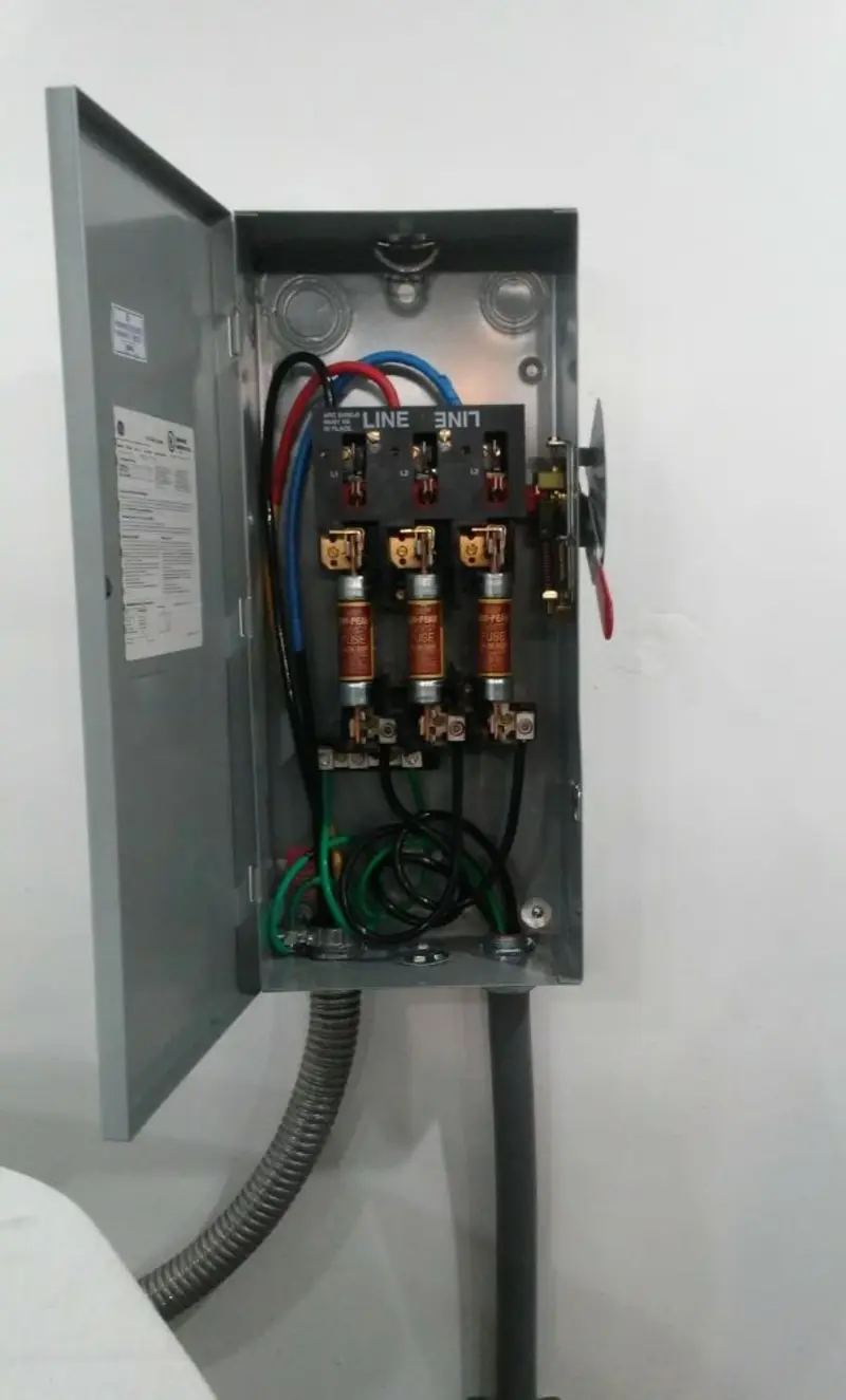 Three-phase disconnect switch installed for Electrical Wiring & Rewiring in Fishkill